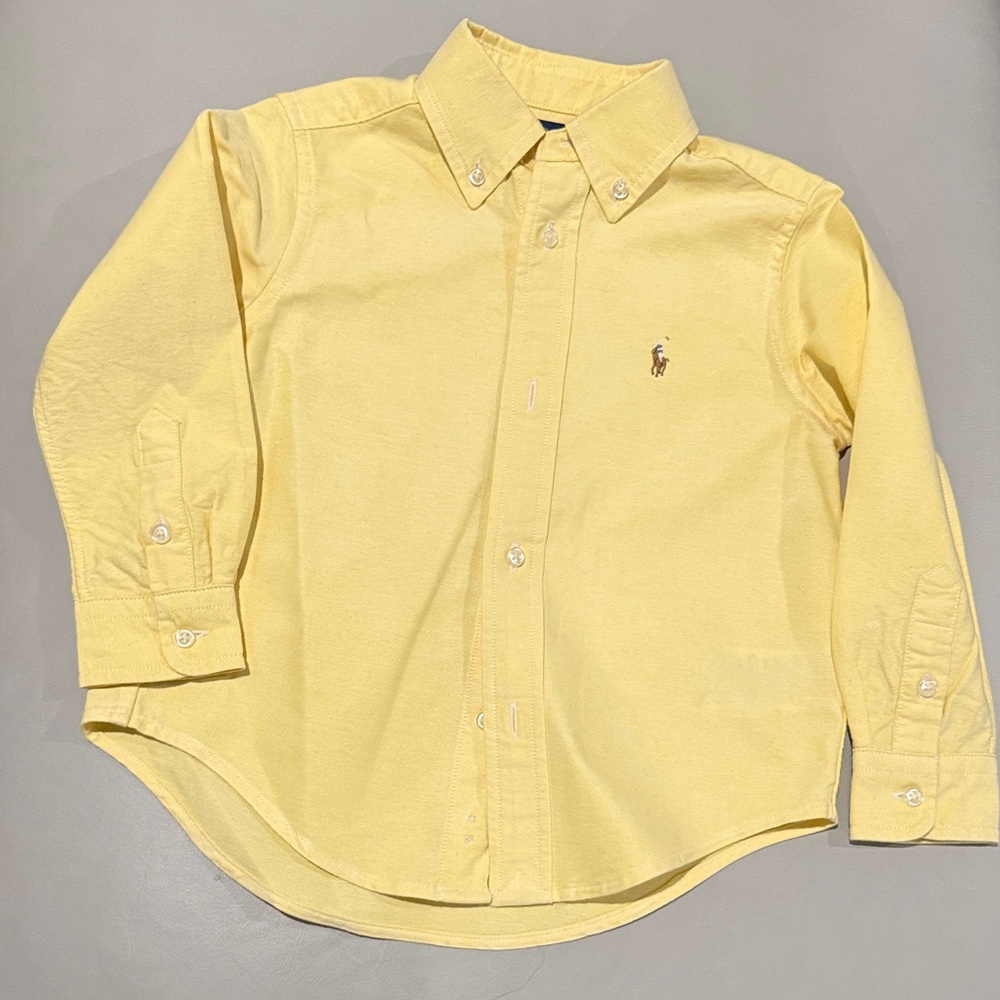 Ralph Lauren Yellow Kids Button-Down Shirt